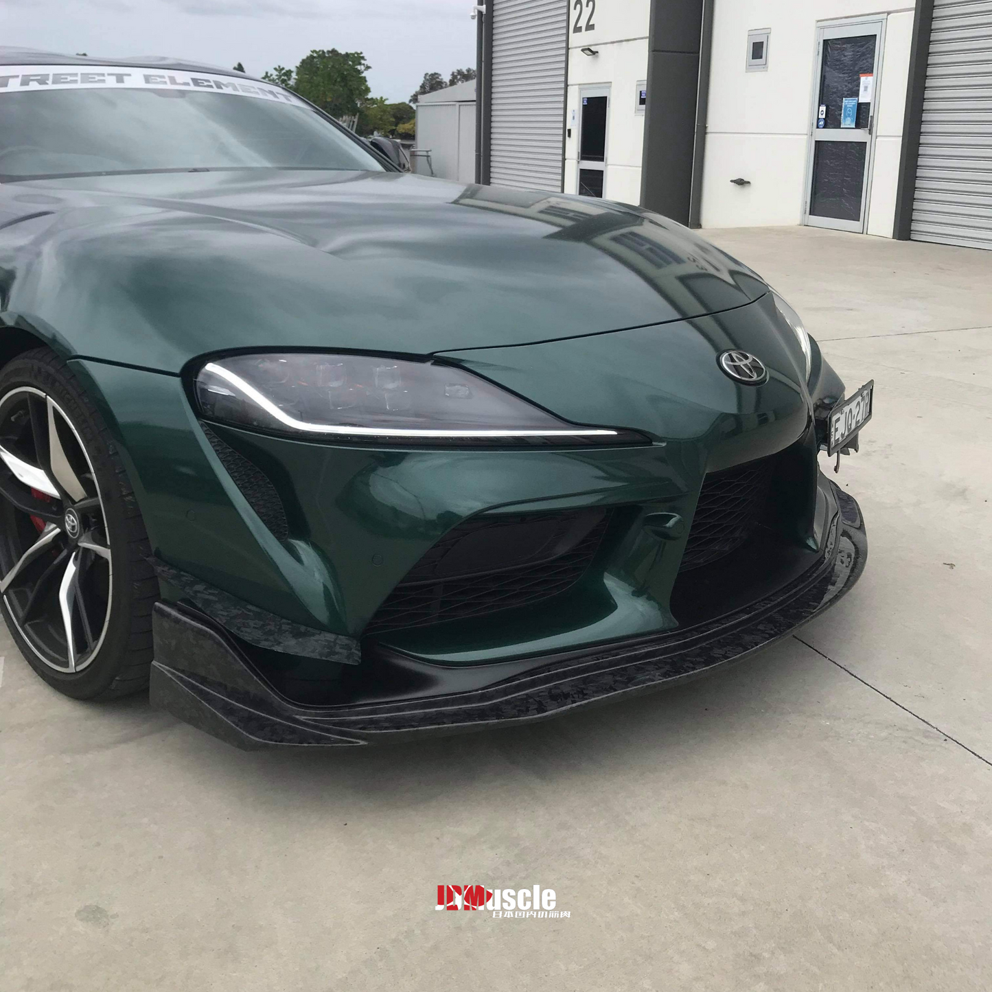 JDMuscle Tanso Carbon Fiber VS Style Front Lip for 2020+ Toyota Supra