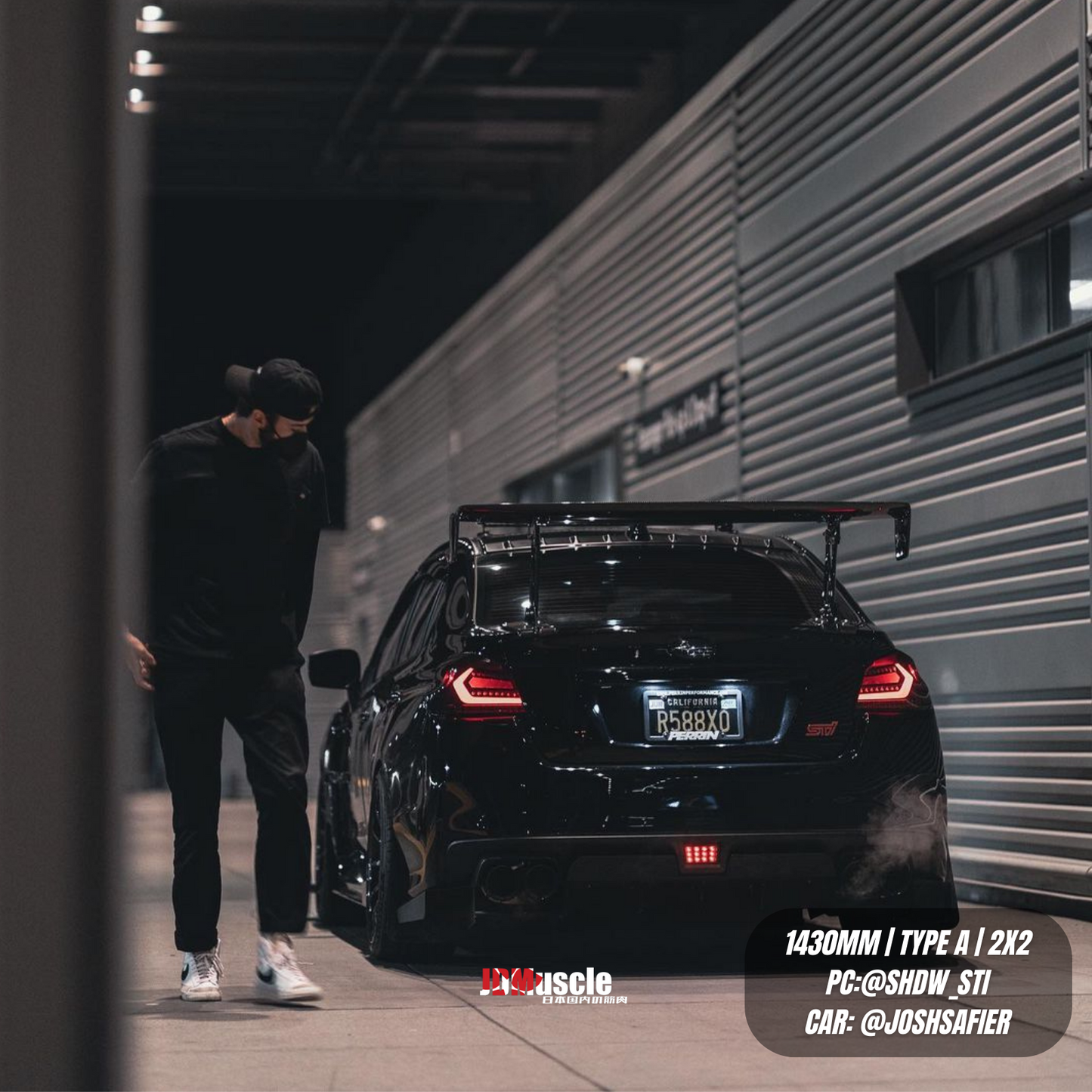 JDMuscle 15-21 WRX/STI Carbon Fiber Replacement Spoiler Base for JDMuscle VS Style Euro GT or Varis GT Wing