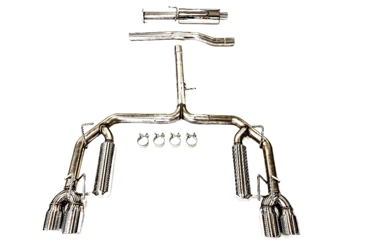 PLM Camry XSE V6 3.5L Cat-Back Exhaust 2018-2024 - Quad Tips