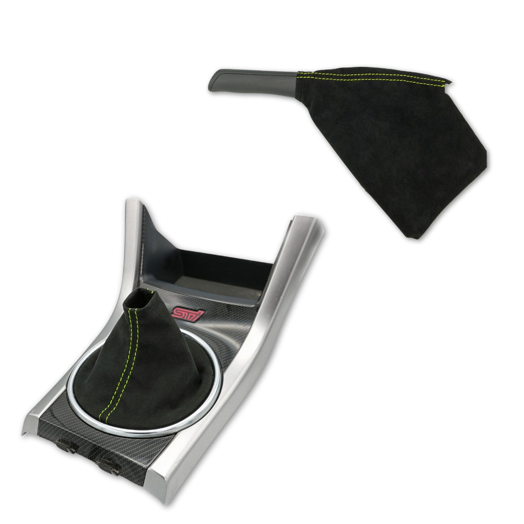 Billetworkz Premium Alcantara Shift Boot + E-Brake Boot Combo – Subaru STI 2015–2021