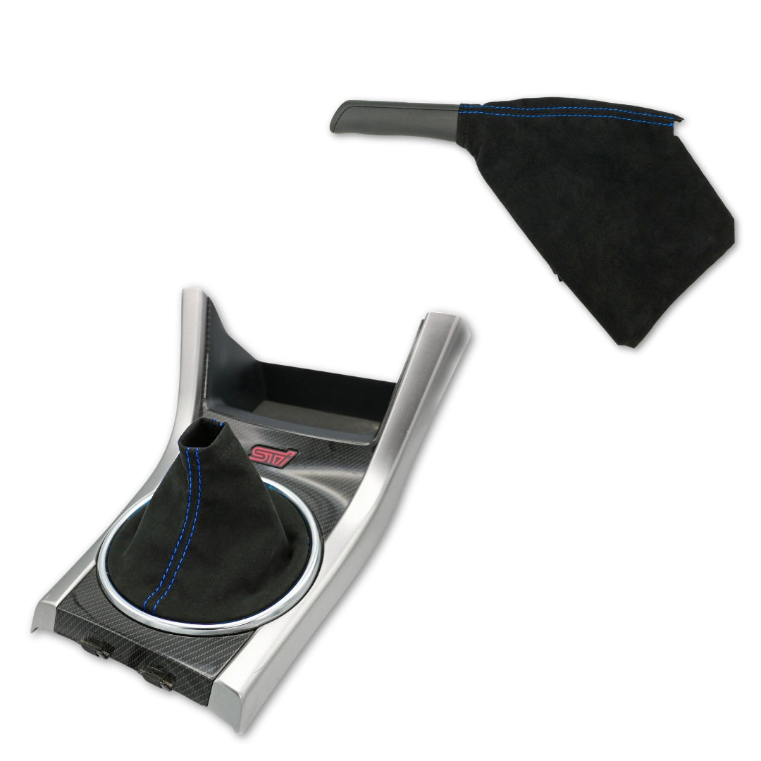 Billetworkz Premium Alcantara Shift Boot + E-Brake Boot Combo – Subaru STI 2015–2021