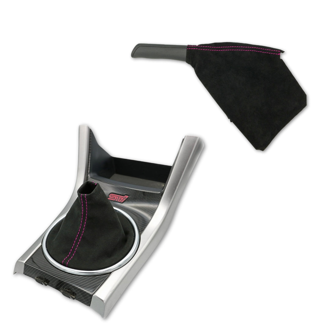 Billetworkz Premium Alcantara Shift Boot + E-Brake Boot Combo – Subaru STI 2015–2021