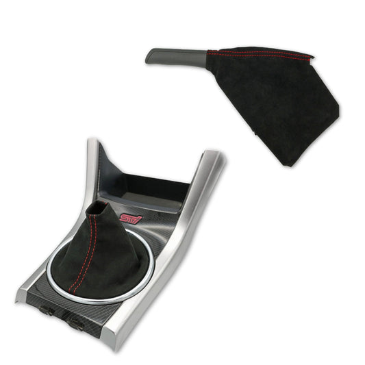 Billetworkz Premium Alcantara Shift Boot + E-Brake Boot Combo – Subaru STI 2015–2021