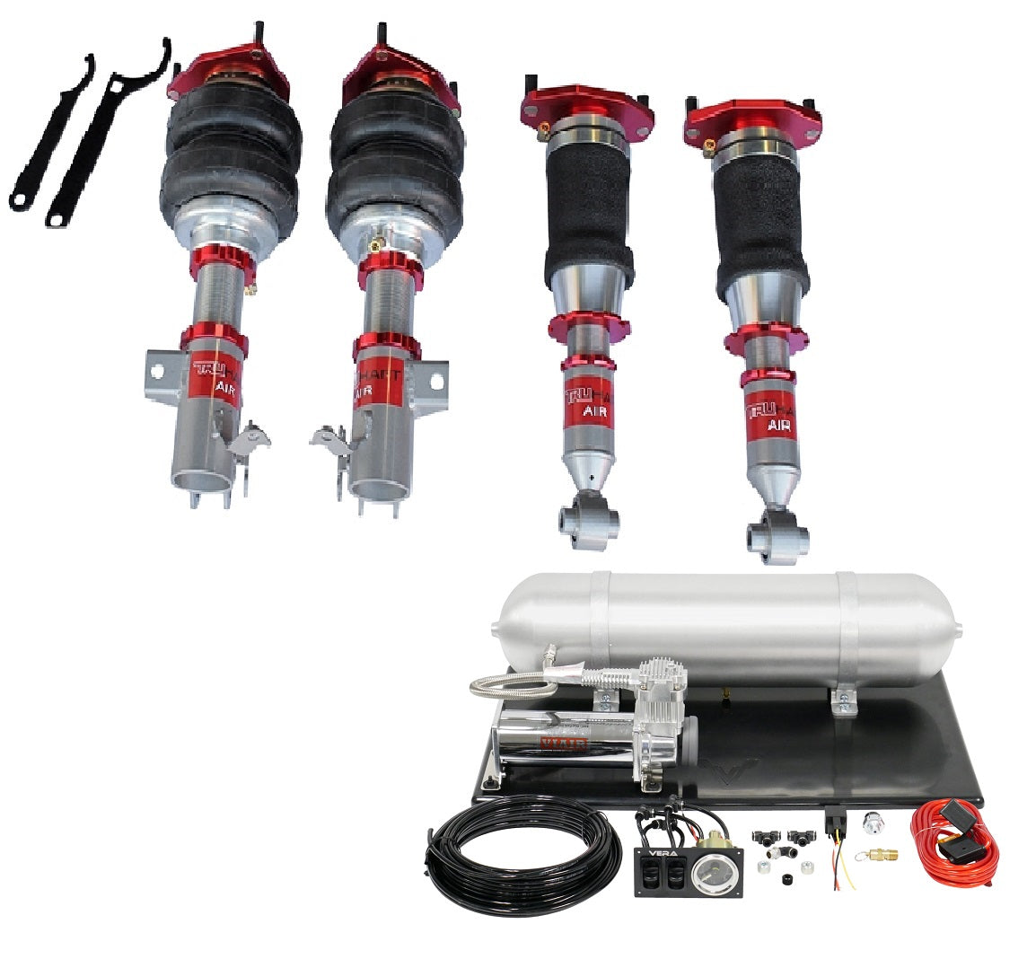 AirPlus Air Struts w/ VERA Basic Management For 08+ Subaru STI 15+ Subaru WRX TruHart