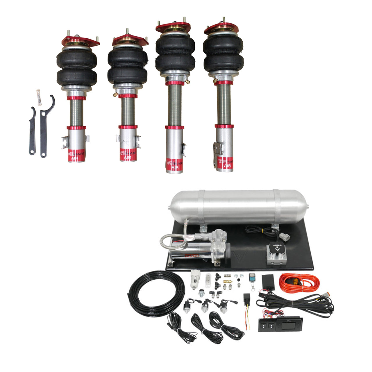 AirPlus Air Struts w/ VERA Essential Management For 02-11 Lexus ES300 / ES330 / ES350 02-11 Toyota Camry) TruHart