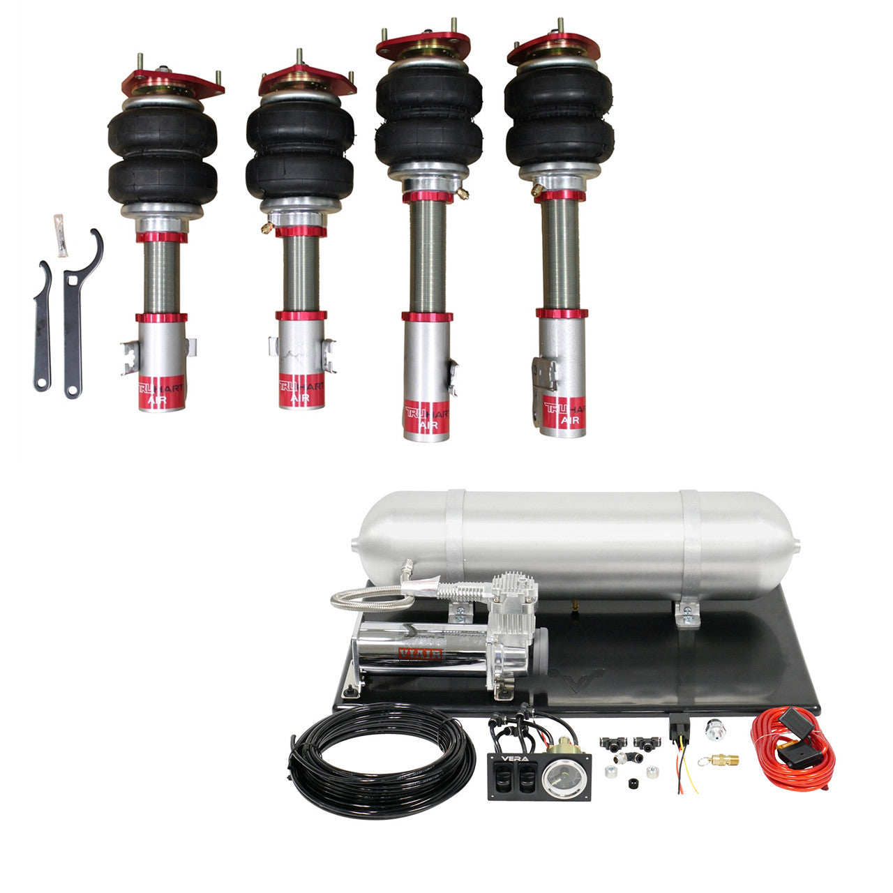 AirPlus Air Struts w/ VERA Basic Management For 02-11 Lexus ES300 / ES330 / ES350 02-11 Toyota Camry TruHart