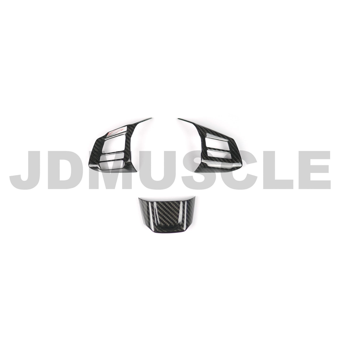 JDMuscle Tanso Carbon Fiber Steering Wheel Covers - 2016-2019* WRX MT / STI