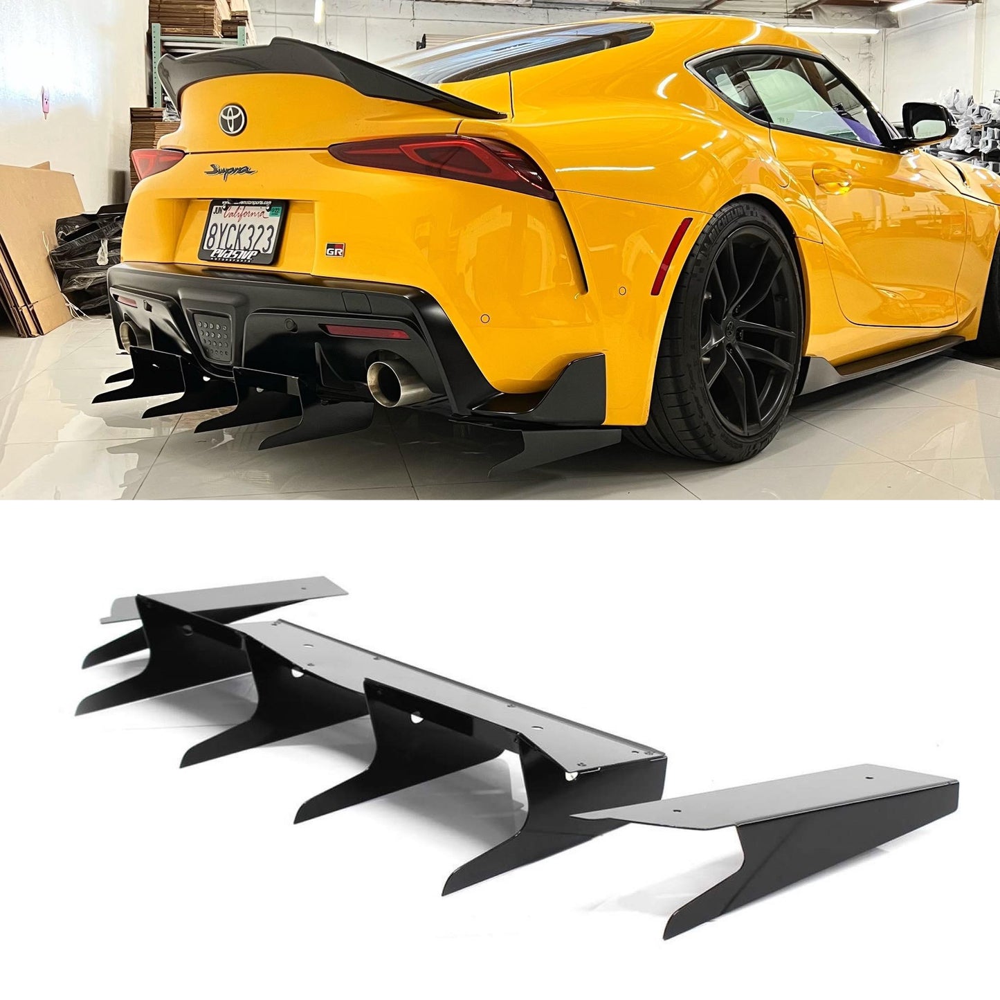2020- 2022 Toyota Supra A90 Rear Diffuser V5