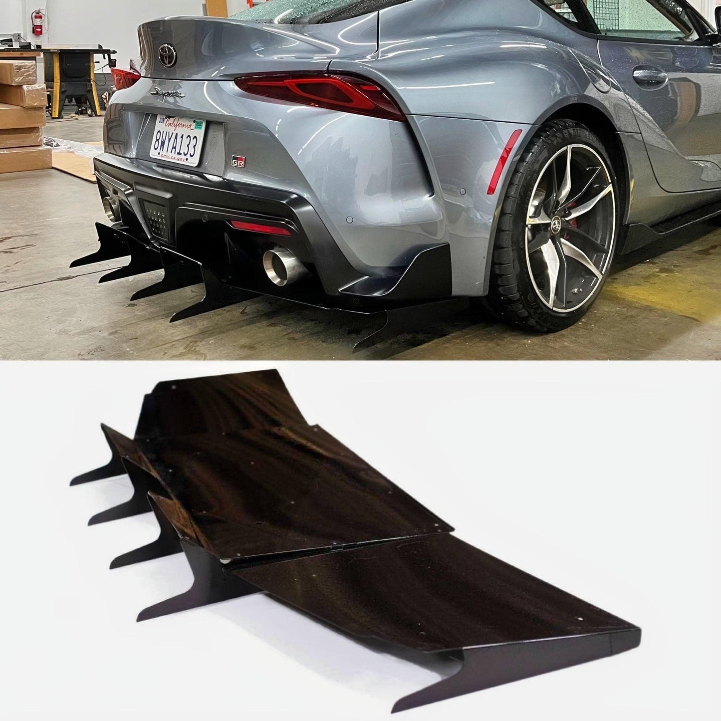 2020 - 2022 Toyota Supra A90 Rear Diffuser V5 ( Aggressive )