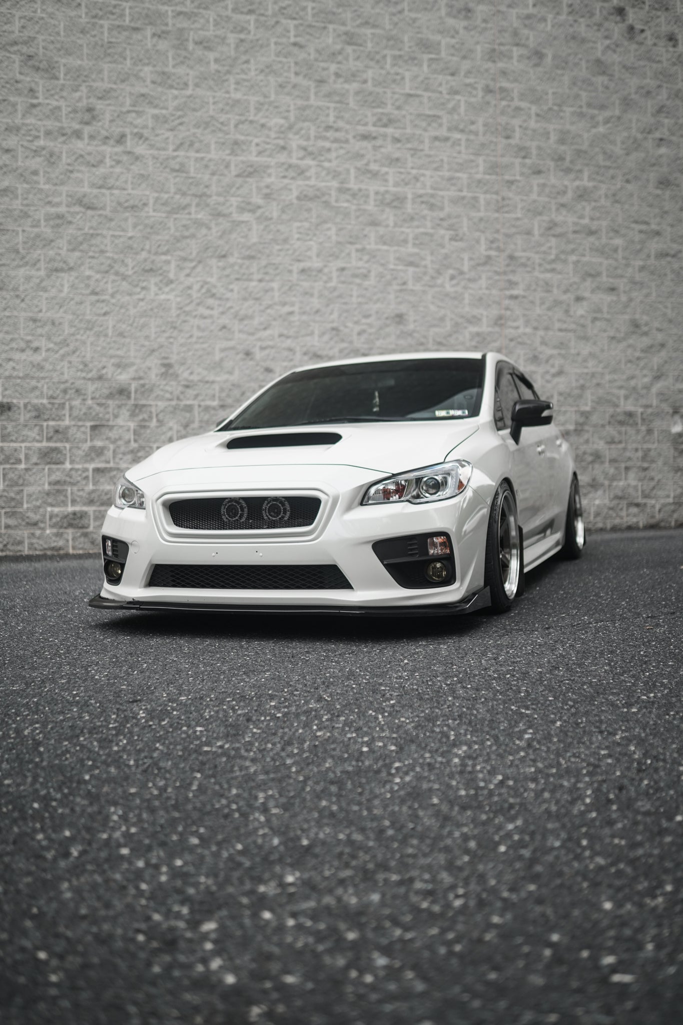 JDMuscle [15-17 WRX/STI] CS Style Front Bumper Grille-Paint Matched/Gloss Black