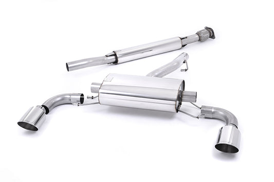 Milltek Secondary Cat-Back {Resonated (quieter)} for Subaru BRZ 2.0-litre (2012 to 2021)