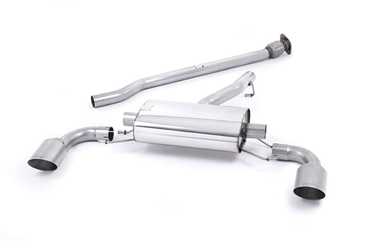 Milltek Secondary Cat-Back {Non-resonated (louder). Brushed Titanium Tips} for Subaru BRZ 2.0-litre (2012 to 2021)
