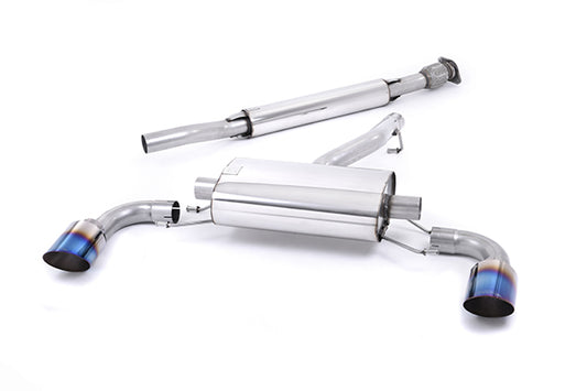 Milltek Secondary Cat-Back {Resonated. "Burnt" Titanium Tips} for Subaru BRZ 2.0-litre (2012 to 2021)