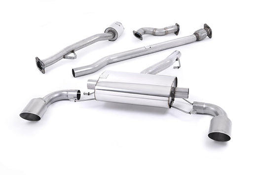 Milltek Primary Cat-Back {Non-resonated (louder). Brushed Titanium Tips} for Subaru BRZ 2.0-litre (2012 to 2021)