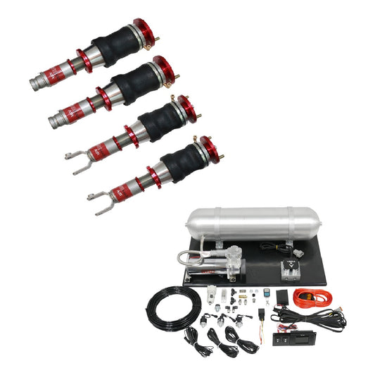 AirPlus Air Struts w/ VERA Evo Management For 94-01 Acura Integra Excluding Type R 92-00  Honda Civic TruHart