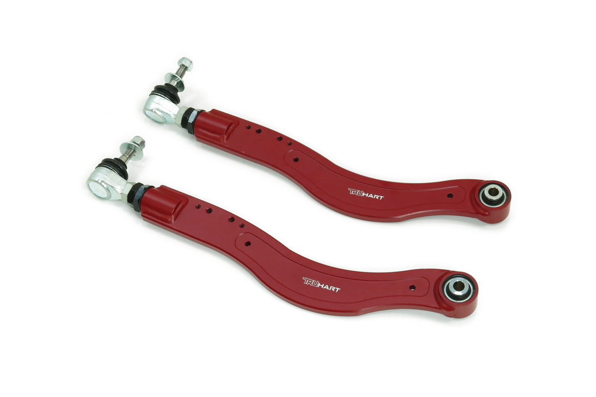 Rear Toe Kit w/ Pillowball Red For 07-17 Lexus LS460 RWD TruHart