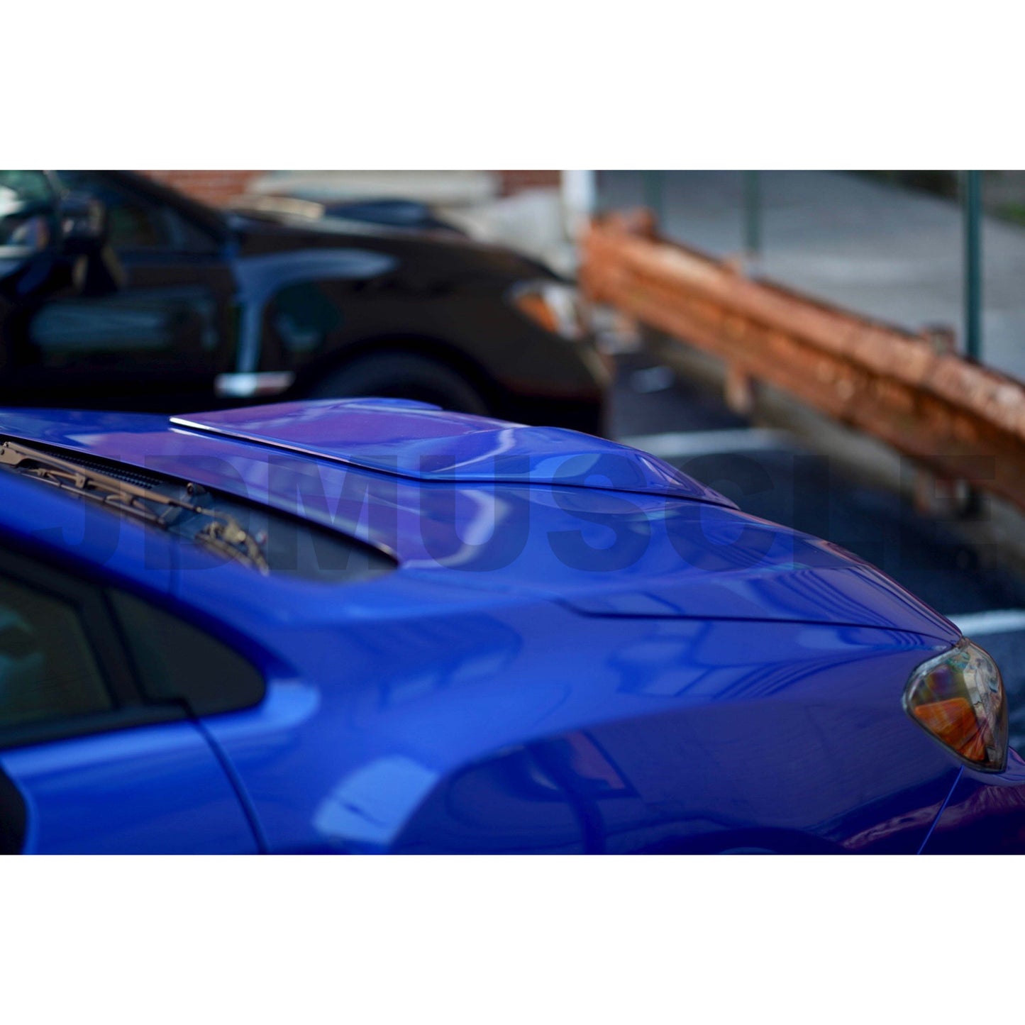 JDMuscle [15-21 WRX/STI] Rally Style V2 Carbon Fiber Hood Scoop