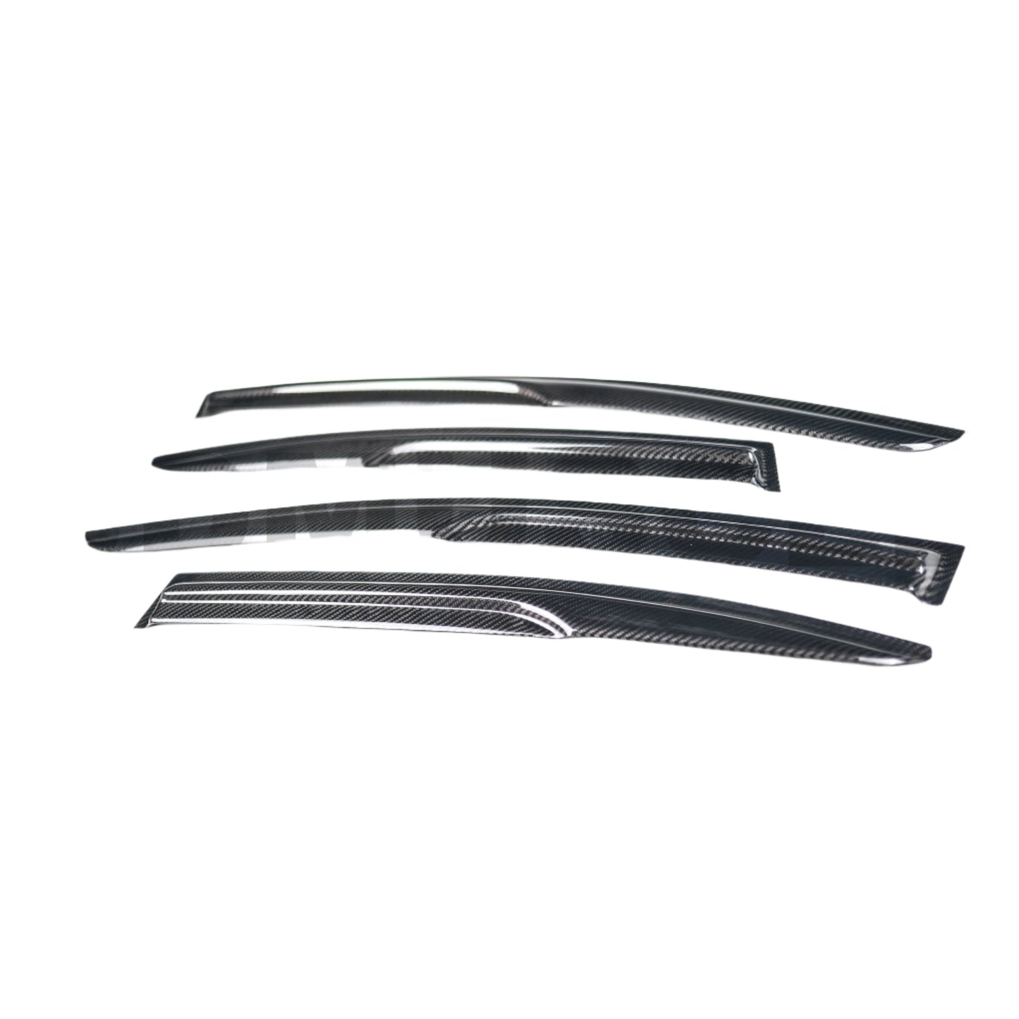 JDMuscle [15-21 WRX/STI] V2 Carbon Fiber Rain Guards / Window Visors