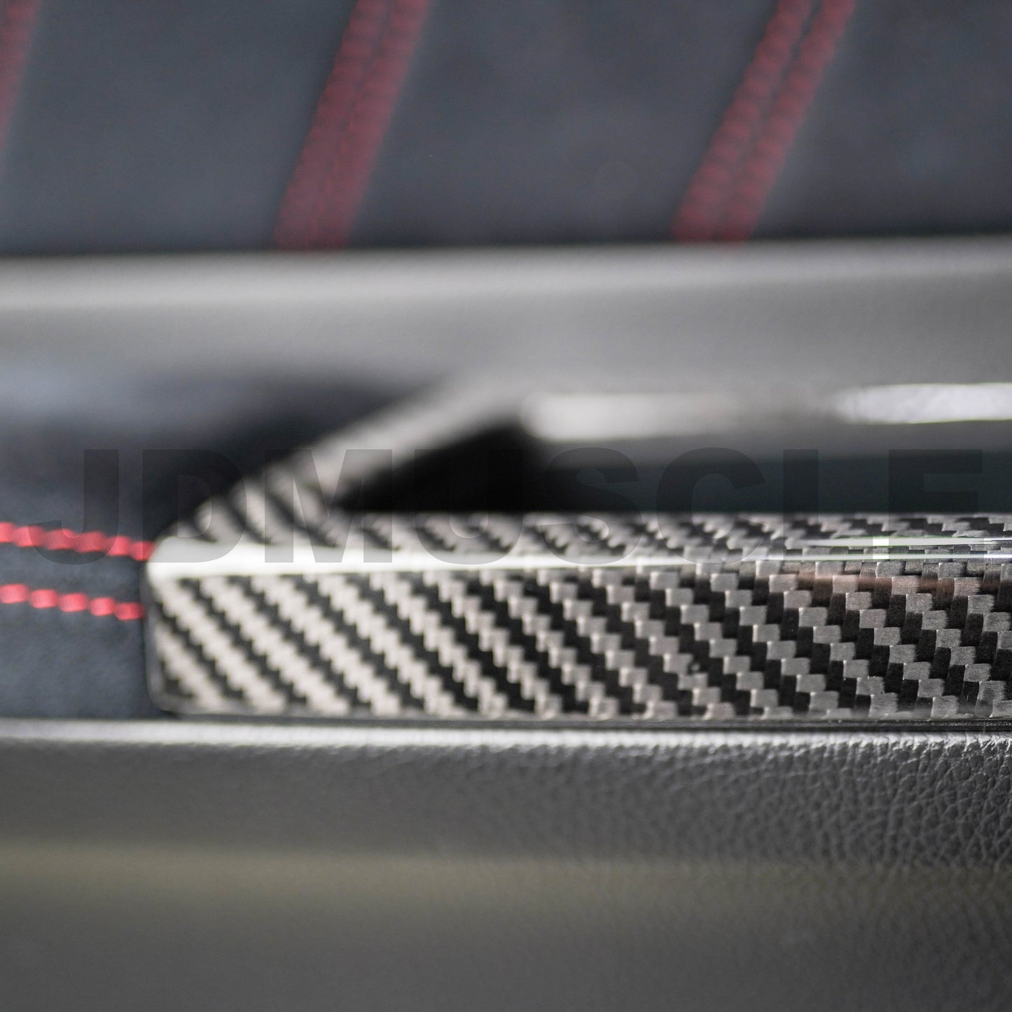 JDMuscle [15-16 WRX/STI] Tanso Carbon Fiber Window Switch Cover